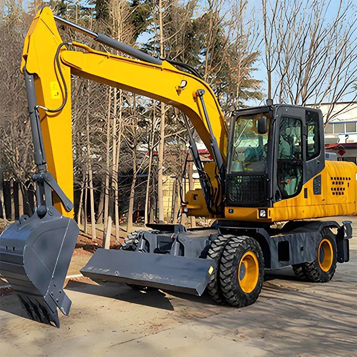 7.5 ton weight Earthmover wheel Excavators manufacturer